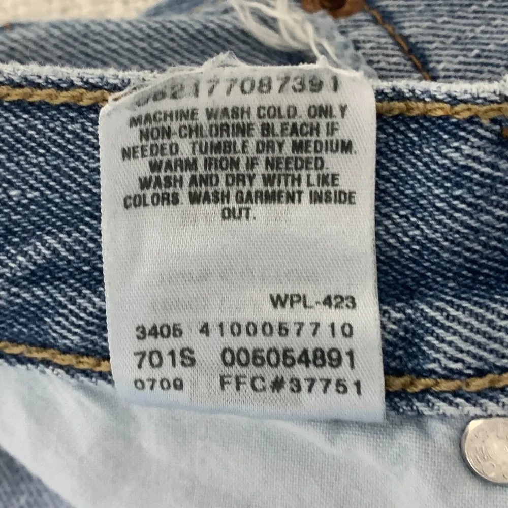 Levis Jeans‎ Mens 32x30 Blue Pants 505 Straight Denim Paint Splatter Tag 33x32